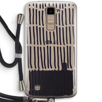 Moroccan stripes: LG K10 (2016) Transparant Hoesje met koord