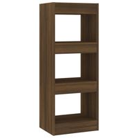 vidaXL Boekenkast/kamerscherm 40x30x103 cm bewerkt hout bruineiken