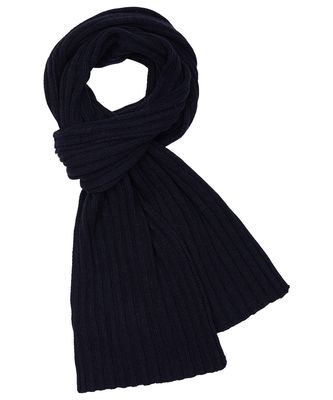 Profuomo Sjaal Navy Effen Cashmere Blend