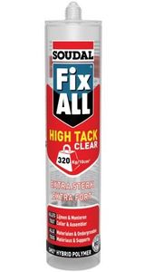 Soudal Fix - All "High-Tack" Clear | Lijmkit | Transparant | 290 ml - 130276