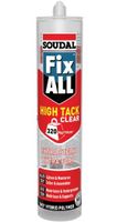 Soudal Fix - All "High-Tack" Clear | Lijmkit | Transparant | 290 ml - 130276 - thumbnail