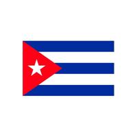 Vlag van Cuba stickers - 7.5 x 10 cm - Binnen/buiten