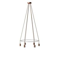 Kroonluchter modern 6x e27 rond (zonder led) Kroonluchter modern 6x e27 rond (zonder led)