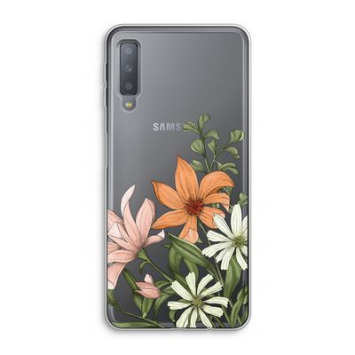 Floral bouquet: Samsung Galaxy A7 (2018) Transparant Hoesje