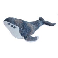 Pluche bultrug walvis grijsblauw 50 cm   - - thumbnail