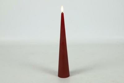 Ledkaars kegel Lyon D 5 cm H 29 cm rood