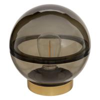 Led Tafellamp Bal - Smokey Grijs - Inclusief lamp - Ø16 x H16 cm (werkt op batterijen) - thumbnail