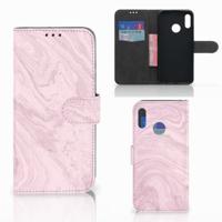 Honor 10 Lite | Bookcase | Marble Pink - Origineel Cadeau Vriendin