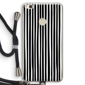 Stripes: Huawei Ascend P8 Lite (2017) Transparant Hoesje met koord