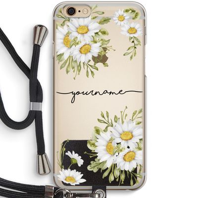 Daisies: iPhone 6 / 6S Transparant Hoesje met koord
