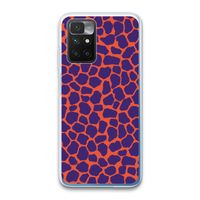 Purple Giraffe: Xiaomi Redmi 10 Transparant Hoesje