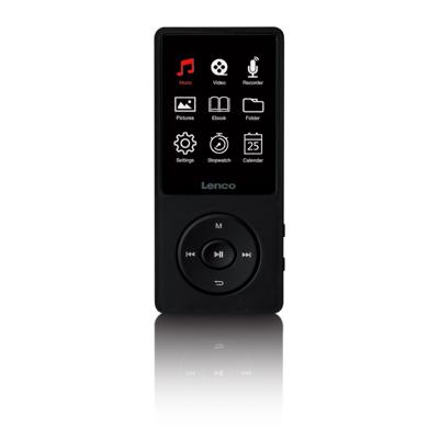 LENCO Xemio-669BK - MP3/MP4 speler met 2,4'' TFT LCD scherm en 8GB intern geheugen - Zwart