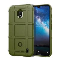 Schokbestendige beschermer cover volledige dekking silicone case voor Nokia 2 2 (groen)