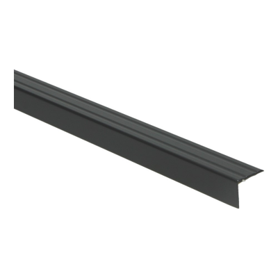 Hoeklijnprofiel zelfklevend 20 mm zwart - 300 cm
