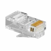 Connector RJ45 Categorie 5 UTP GEMBIRD PLUG3UP6/100 Zwart Transparant 100 uds 100 Stuks