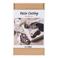 Creativ Company Hobbyset hars gieten conchschelp zwart en wit