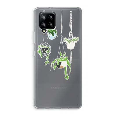 Hang In There: Samsung Galaxy A42 5G Transparant Hoesje