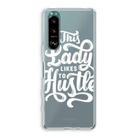 Hustle Lady: Sony Xperia 5 III Transparant Hoesje Hustle Lady: Sony Xperia 5 III Transparant Hoesje