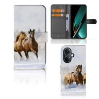 OnePlus Nord CE 3 | Telefoonhoesje | Met pasjeshouder | Paarden