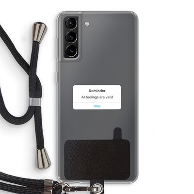 Reminder: Samsung Galaxy S21 Plus Transparant Hoesje met koord