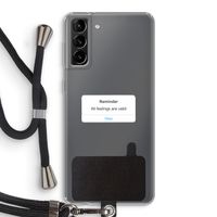 Reminder: Samsung Galaxy S21 Plus Transparant Hoesje met koord