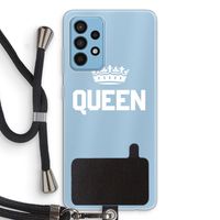 Queen zwart: Samsung Galaxy A52 Transparant Hoesje met koord Queen zwart: Samsung Galaxy A52 Transparant Hoesje met koord