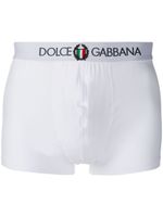 Dolce & Gabbana boxer à logo brodé - Blanc