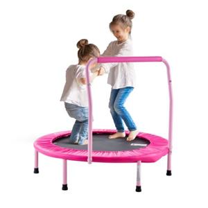 VEVOR Trampoline Opvouwbare Mini Trampoline 100kg Rebounder Trampoline 36" Roze