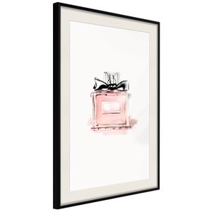 Ingelijste Poster - Parfum Zwarte lijst met passe-partout