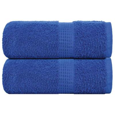 VidaXL Gastendoekjes 2 st 30x50 cm 360 g/m² 100% katoen blauw