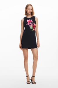 Bloemenprint jurk - BLACK - XS