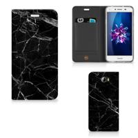 Huawei Y5 2 | Y6 Compact | Standcase | Marmer Zwart - Origineel Cadeau Vader
