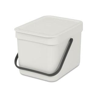 Brabantia afvalemmer sort & go 6l light grey