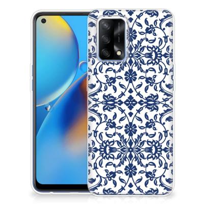 OPPO A74 4G | TPU Case | Flower Blue