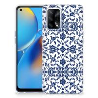 OPPO A74 4G | TPU Case | Flower Blue