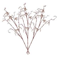Kunsttak - 8x stuks - berkenkatjes - 66 cm - betula pendula - decoratie takken