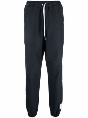 Thom Browne pantalon de jogging à patch logo - Bleu