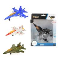Toi-Toys Metal pull-back gevechtsvliegtuig