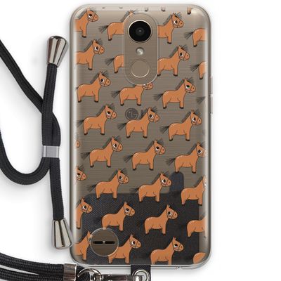 Pony: LG K10 (2017) Transparant Hoesje met koord
