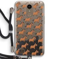 Pony: LG K10 (2017) Transparant Hoesje met koord