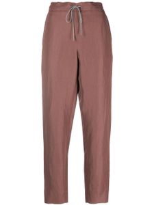 Fabiana Filippi pantalon à lien de resserrage - Marron