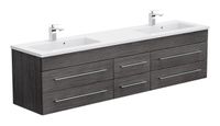 Saniclear Kolossaal badmeubel 198cm antraciet eiken - thumbnail