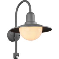 LED Buitenwandlamp met Bewegingssensor - E27 Fitting - Antraciet