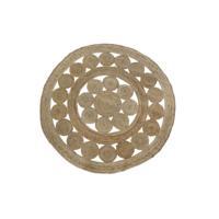 Tapijt DKD Home Decor Tropisch Jute (200 x 200 x 200 cm)