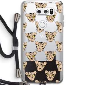Tijger: LG V30 Transparant Hoesje met koord