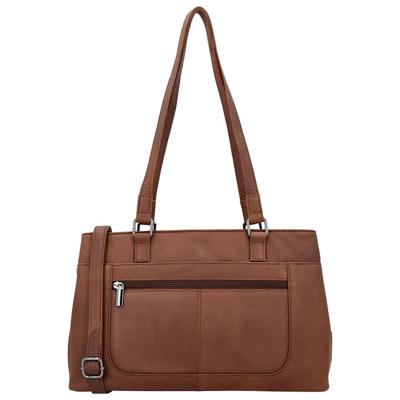 Beagles Leather Handtas/Schoudertas Benidorm Cognac