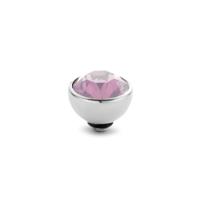 Melano Twisted Basic CZ Steentje Pink | Zilver