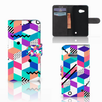 Microsoft Lumia 550 Bookcase Blokken Kleurrijk - thumbnail