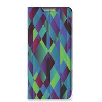 Xiaomi Redmi Note 10/10T 5G | Poco M3 Pro Stand Case Abstract Green Blue - thumbnail