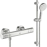 Grohe QuickFix Precision Get thermostaatkraan actieset incl. Saqu doucheset met 2 straalsoorten chroom